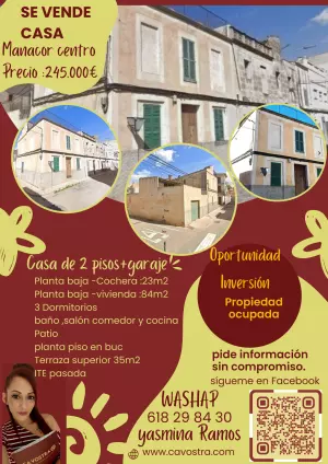 Se vende casa de 2 pisos y garaje