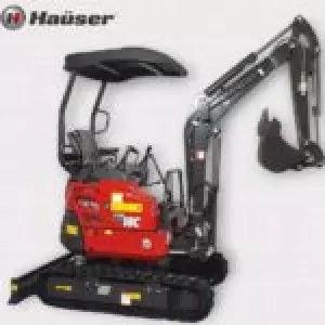 MINIRETROEXCAVADORA HAÜSER XR18C KUBOTA 3CYL. 1.8T.