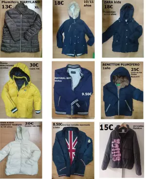 ABRIGO CHAQUETA PLUMIFERO ETC DESDE 8.50€ (20)