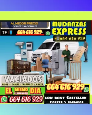 TRASNPORTES Y MUDAMZAS VACIADOS INMUEBLES