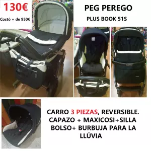 CARRO PEG PEREGO 3 PIEZAS 130€