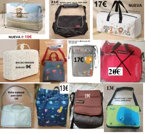 BOLSO BOLSA MATERNAL Y PARA CARRO DESDE 9€ EN PUMUCKI REUS ( TGNA)