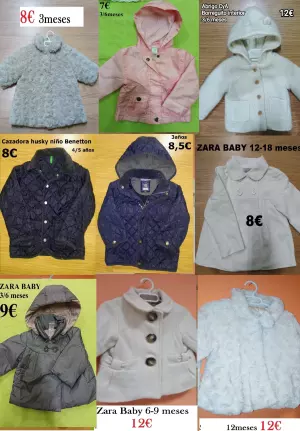 ABRIGOS CHAQUETAS BEBE Y NIÑOS DESDE 8€ (1)