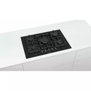 Placa de Gas BOSCH PPQ7A6B90 | 5 Fuegos 11500W 75 cm en Vidrio Templado