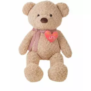 Oso de Peluche Gigante con Corazón 115 cm – Regalo Tierno y Original