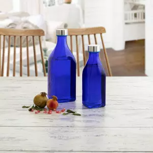 Botella Quid Habitat Azul Vidrio 1L Pack 6 Unidades | Botellas de Vidrio