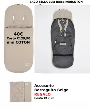 40€ SACO miniCOTTON + REGALO.(Costó 150€) en PUMUCKI REUS ( Tgna)