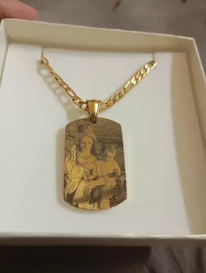 Cadena con colgante Virgen del Carmen