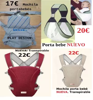 mochila porta bebe manduca etc desde 17€ en PUMUCKI REUS ( TGNA)