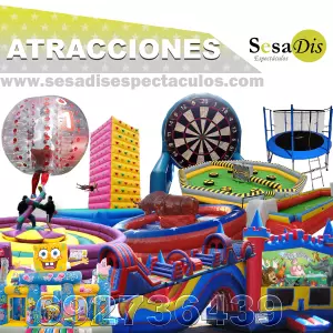Atracciones. Castillos hinchables