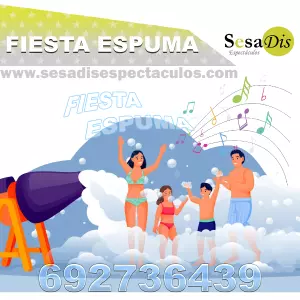 Cañón de espuma. Fiesta de la espuma