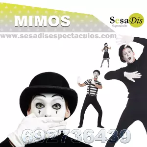 Mimos. Espectáculos de mímica