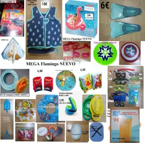 PLAYA ACCESORIOS VARIOS FLOTADOR PISCINA ETC DESDE 2€