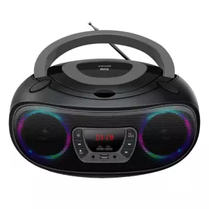 Radio CD Bluetooth Denver TCL-212BT 4W Gris Negro