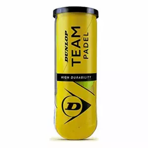 Pelotas de Pádel Dunlop Pack 3 Unidades Amarillo de Caucho Alta Durabili