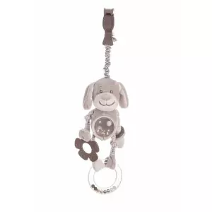 Peluche Sonajero Coco Perro 28 cm – Juguete Sensorial para Bebés, Suave