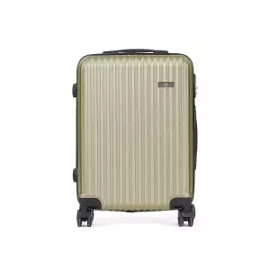 Maleta de Cabina HT-017-N Verde con Rayas 55x35x20 cm – Equipaje Compact