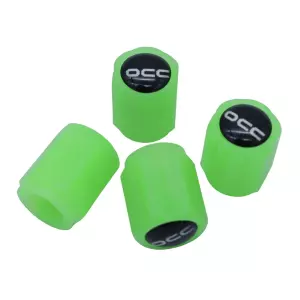 Tapones Válvula OCC Motorsport Fluorescente Verde (4 uds)