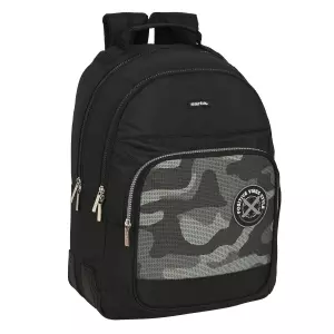 Mochila Escolar Safta Stone Negra 32x42x15 cm – Diseño Ergonómico