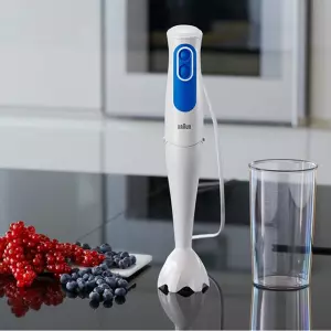 Batidora de Mano Braun MQ 3000 Smoothie Blanco/Azul 700 W con Vaso 600 m