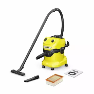 Aspiradora en Seco y Húmedo Kärcher WD 4 V-20/5/22 – Potente 1000 W