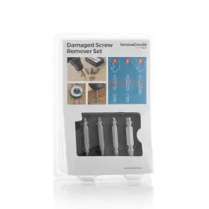 Brocas para Extraer Tornillos Dañados InnovaGoods – Set de 4 Unidades