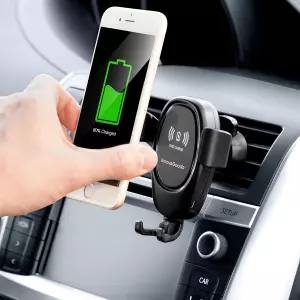 Soporte de Móvil con Cargador Inalámbrico para Coche Wolder InnovaGoods