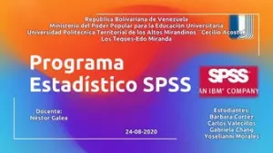 Clases de técnicas con el programa spss