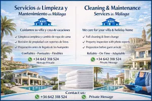 Servicios de Limpieza y Mantenimiento en Málaga