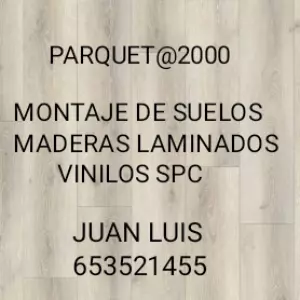 montador de suelos laminados de maderas vinilos spc