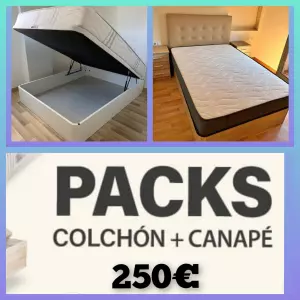 Canapé y colchón