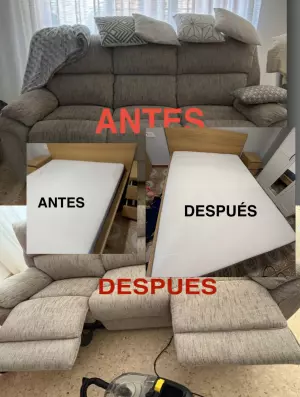 Limpieza de tapicería, sofá, alfombra, colchones etc..