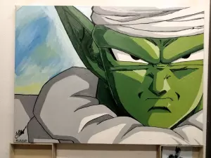 Lienzo Piccolo-Pikkoro, Óleo Dragon Ball, medidas: 100x73 CM