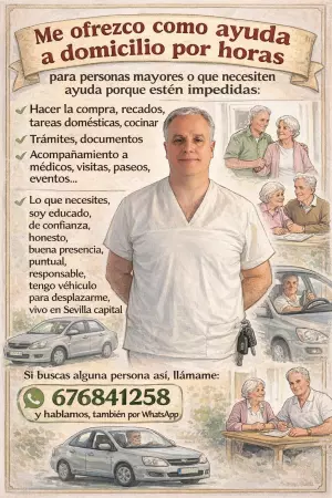 ME OFREZCO COMO APOYO EN LAS TAREAS DEL HOGAR