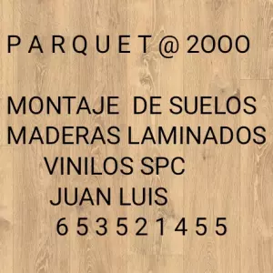 montador de suelos de maderas laminados vinilos spc