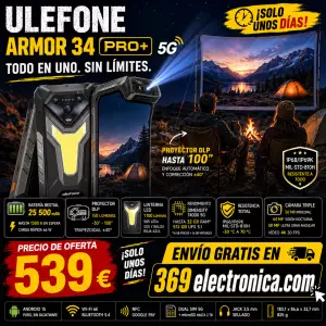 Ulefone Armor 34 Pro Plus 5G 32GB/512GB con Proyector