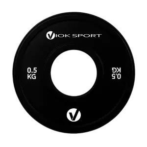 Disco fraccional halterofilia negro 0,5/1,5/2,5 KG
