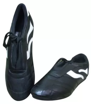 ZAPATILLA PIEL TATAMI BLANCO/NEGRO