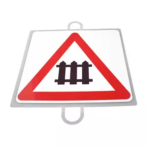 PANEL DE SEÑALIZACION TRAFICO DE PELIGRO Nº 5 (NIVEL CON BARRERAS)
