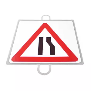 PANEL DE SEÑALIZACION TRAFICO DE PELIGRO Nº 9 (EXTRECHAMIENTO)