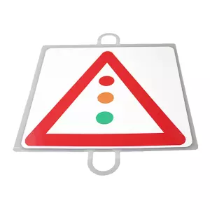 PANEL DE SEÑALIZACION TRAFICO DE PELIGRO Nº 10 (SEMAFOROS)
