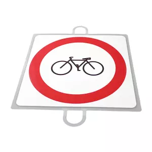 PANEL DE SEÑALIZACION TRAFICO DE PROHIBICION Nº 2 (CICLOS)