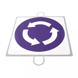 PANEL DE SEÑALIZACION TRAFICO DE OBLIGACION Nº 4 (INTERSECCION)