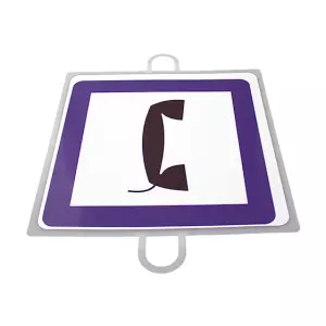 PANEL DE SEÑALIZACION TRAFICO DE INDICACION Nº 2 (TELEFONO)