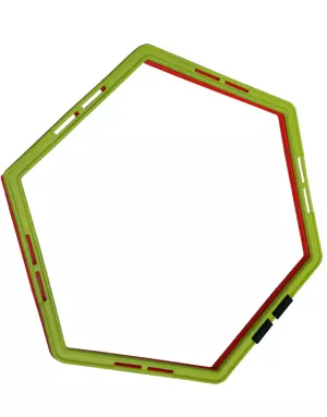 SET 2 AROS HEXAGONALES CON CLIP