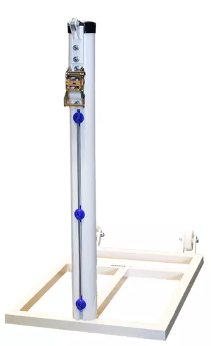JUEGO POSTES TENIS TRASLADABLES ALUMINIO  90 MM