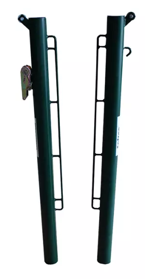 JUEGO POSTES PADEL METALICOS  80 MM FIJOS