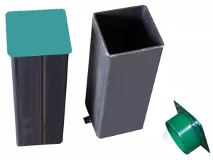 JUEGO BOTES PARA POSTES METALICOS CUADRADOS