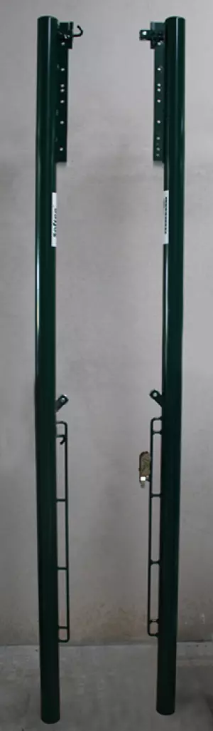 JUEGO POSTES VOLEIBOL METALICOS FIJOS REGULABLE A TENIS 80MM