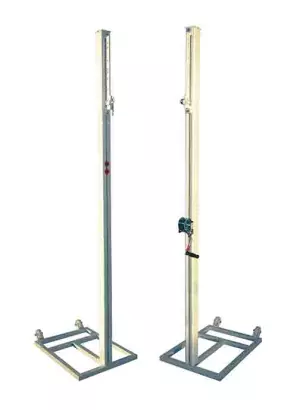 JUEGO POSTES VOLEIBOL TRASLADABLES DE ALUMINIO SECCION CUADRADA 80 X 80MM
